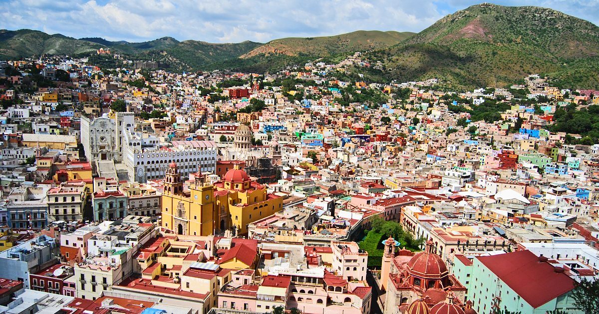 Guanajuato from above, Mexico.